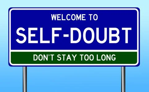 Welcome self doubt Stock Illustration
