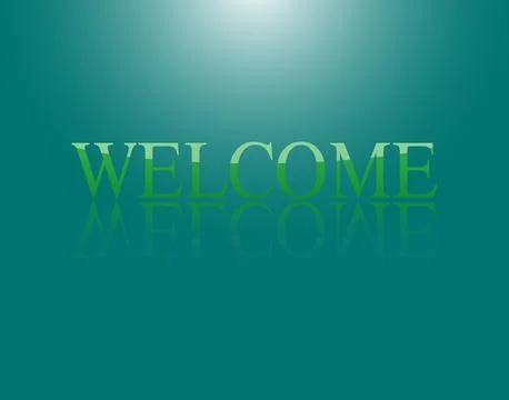 Welcome in shiny style  Stock Illustration