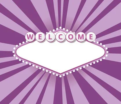 Welcome sign background Stock Illustration
