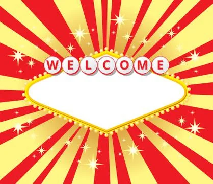Welcome sign background Stock Illustration