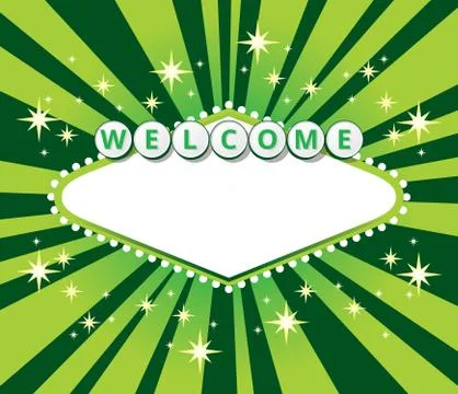 Welcome sign background Stock Illustration