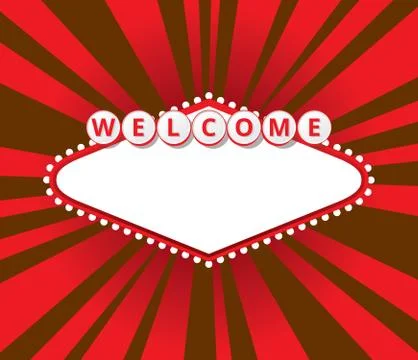 Welcome sign background Stock Illustration