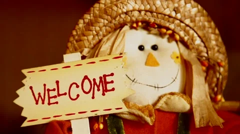 Welcome sign Stock Footage 49275643