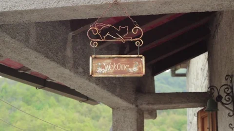Welcome sign Stock Footage 74934377