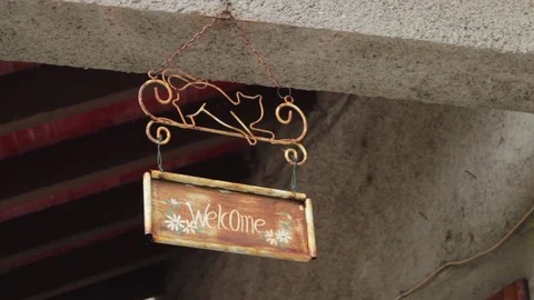 Welcome sign Stock Footage 74934401