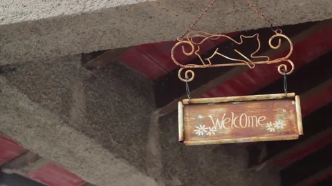Welcome sign Stock Footage 74934427