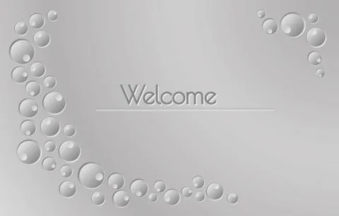 Welcome sign with gray background Stock-Illustration
