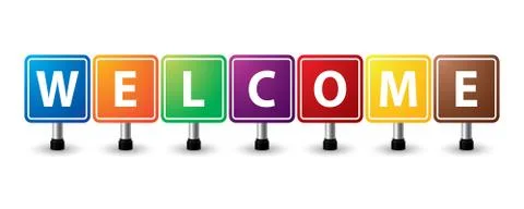 Welcome sign Stock Illustration