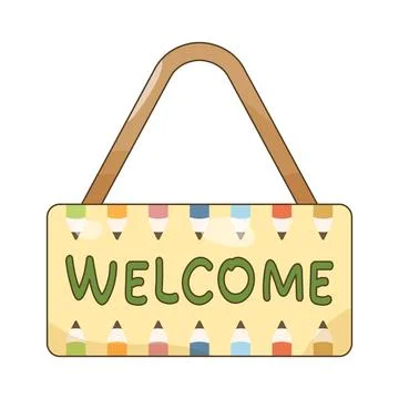 Welcome sign Stock Illustration