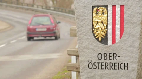 Welcome Sign Upper Austria Stock Footage 36052165