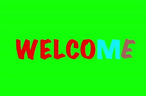 Welcome simple animation Stock Footage 231509944