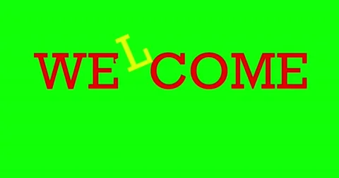 Welcome simple animation Stock Footage 231509963