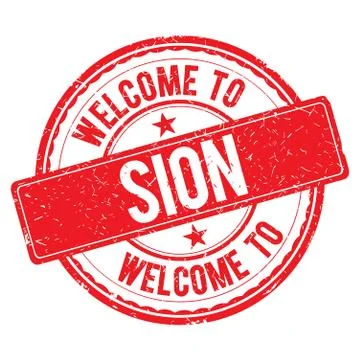 Welcome to SION Stamp. Illustrazione stock