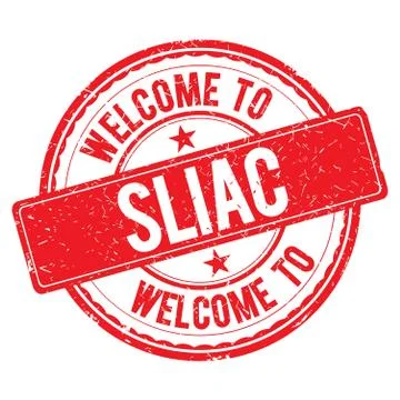 Welcome to SLIAC Stamp. Illustrazione stock