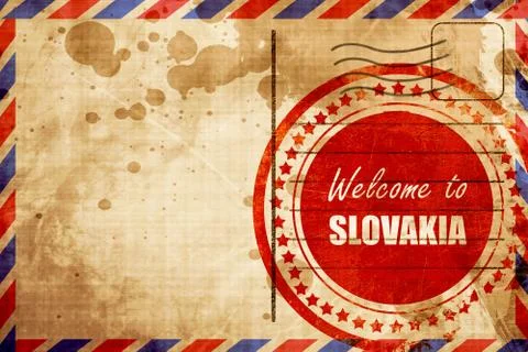 Welcome to slovakia Stock Illustration