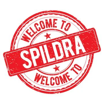 Welcome to SPILDRA Stamp. Illustrazione stock