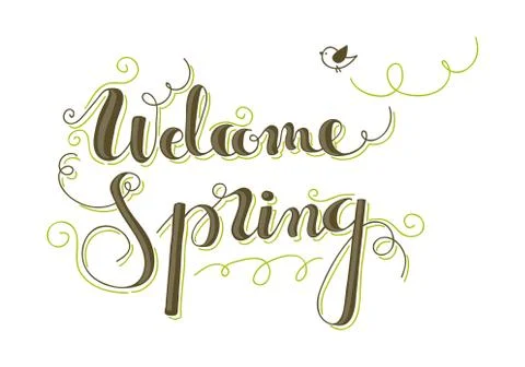 Welcome spring Stock Illustration
