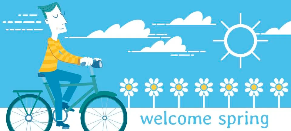 Welcome spring Stock Illustration