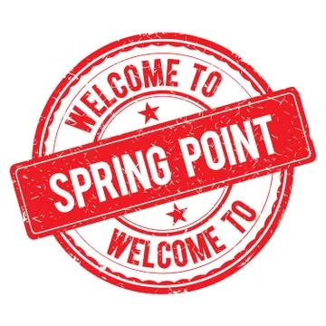 Welcome to SPRING POINT Stamp. Stock Illustration
