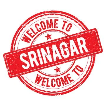 Welcome to SRINAGAR Stamp. Stock Illustration