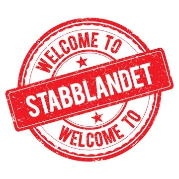 Welcome to STABBLANDET Stamp. Stock Illustration
