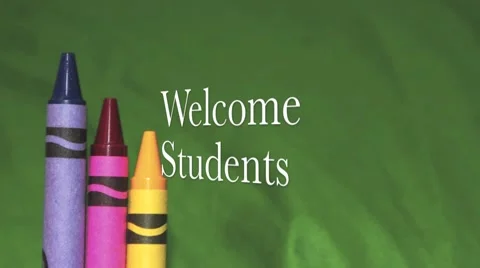Welcome Students Stock Footage