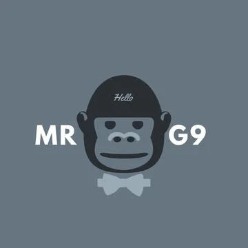 Welcome, Stylish Gorilla Stock Illustration