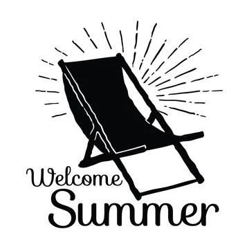 Welcome Summer vector design typography t-shirt design, tee print Stock Illustration