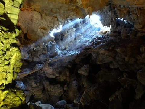 Welcome to the sun in the cave Stock Photos