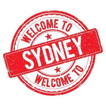 Welcome to SYDNEY Stamp. Stock Illustration