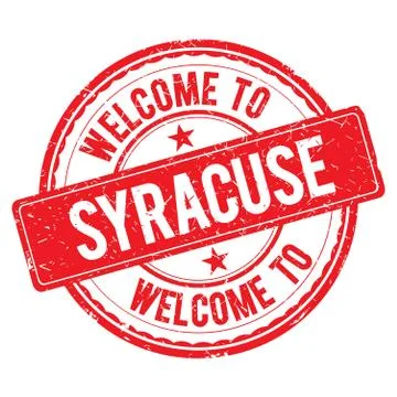Welcome to SYRACUSE Stamp. Stock Illustration