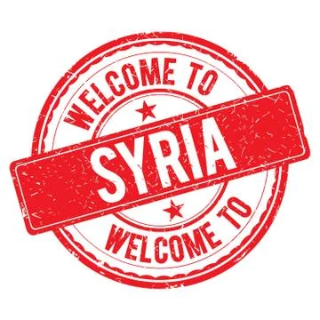 Welcome to SYRIA Stamp. Stock Illustration