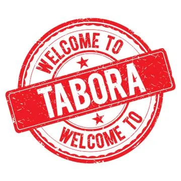 Welcome to TABORA Stamp. Stock Illustration