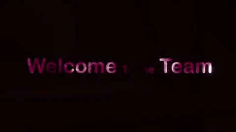 Welcome to the team Stock Footage 325674865