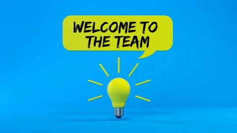 Welcome to the team Stock Illustration