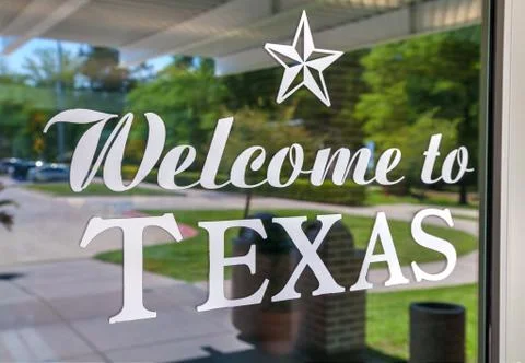 Welcome to texas Stock Photos