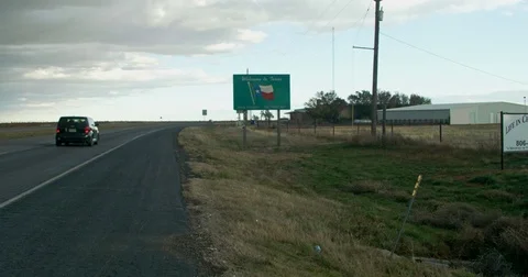 Welcome to Texas Sign Video stock 71567379