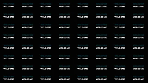 Welcome Text 01 Stock Footage 148148742