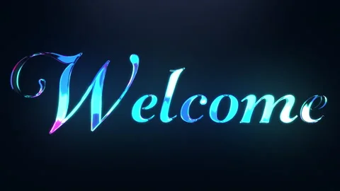 Welcome Text 03 Stock Footage 148228422