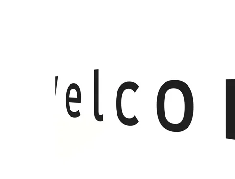 Welcome text animation Stock Footage 165495718