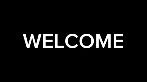 Welcome Text Animation Video stock 246616677
