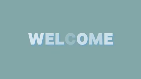 Welcome text animation Stock Footage 278265393