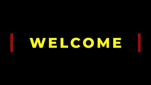 Welcome text animation Stock Footage 278511884