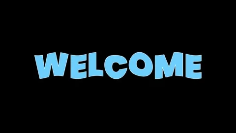 Welcome text animation Stock Footage 278511889