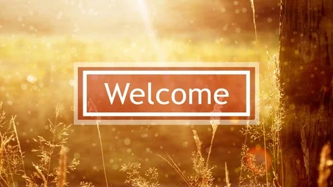 Welcome Text Background Stock Footage 71281773