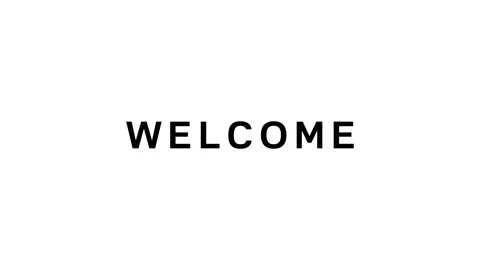 Welcome text on black background Stock Footage 306958147