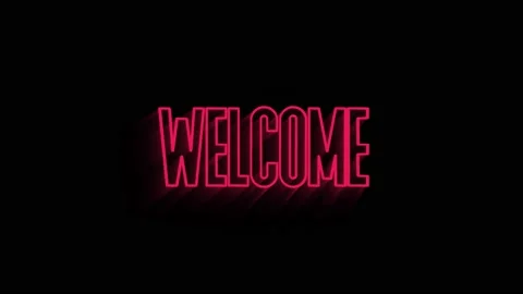 Welcome text chroma key animation Vídeo Stock 153815647