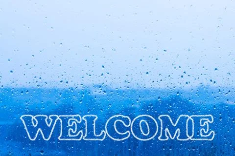 Welcome Text Concept Stock Photos