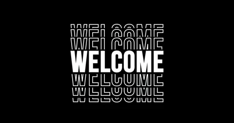 Welcome text in  crazy typo effect 動画素材 281308540