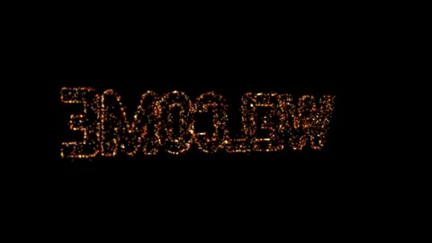 Welcome text formation with particles Stock Footage 336976606